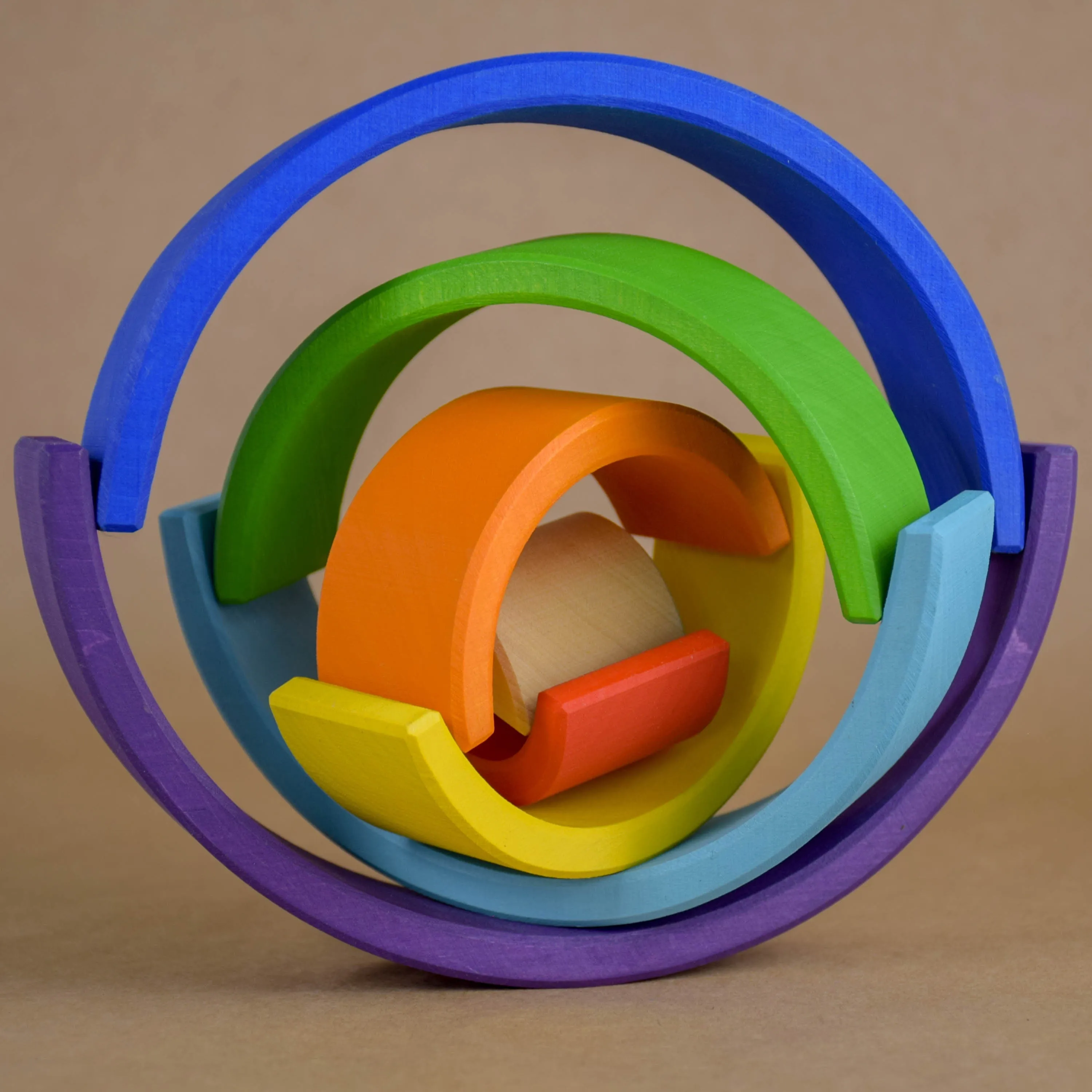 Wooden Rainbow Stacking Toy