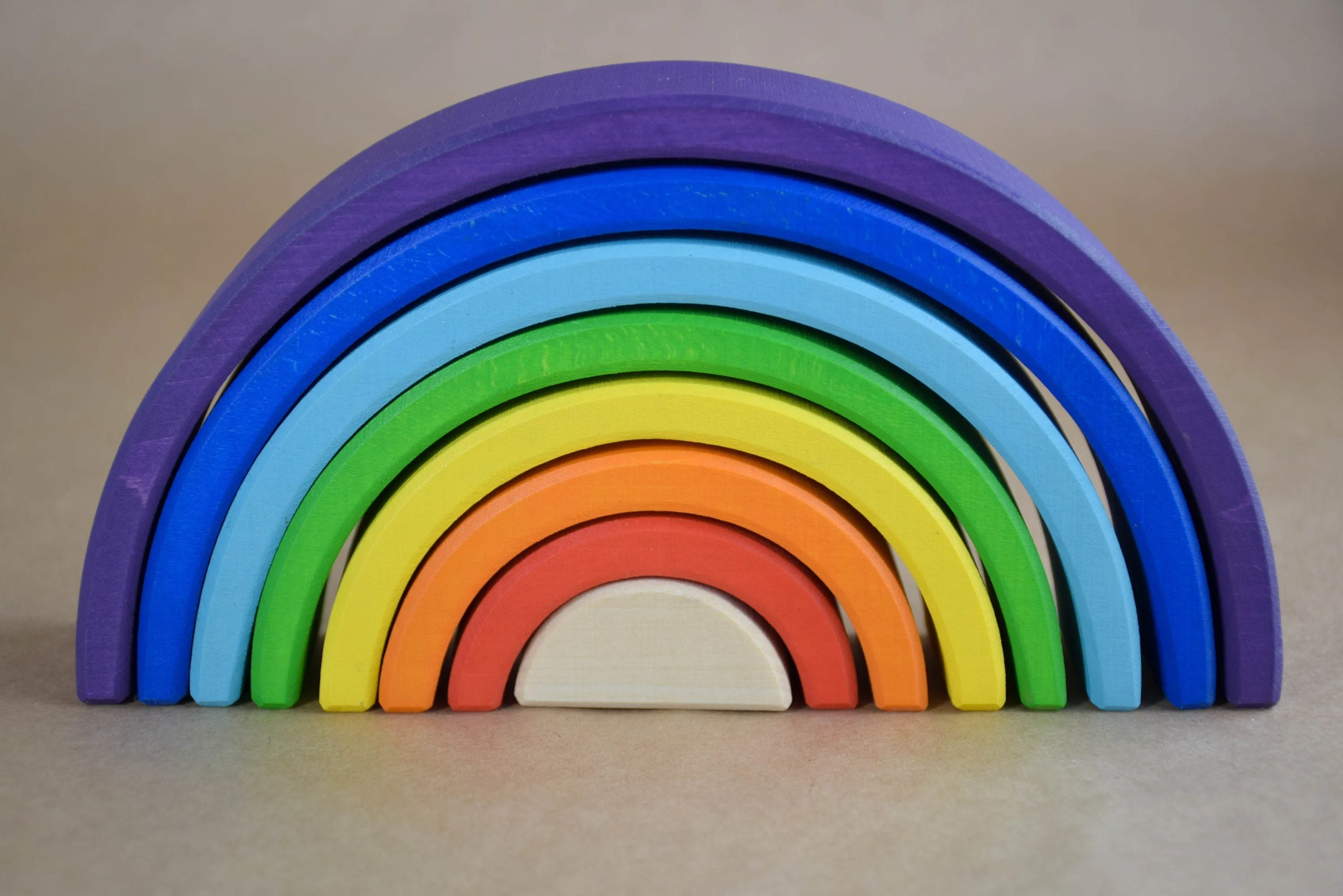 Wooden Rainbow Stacking Toy