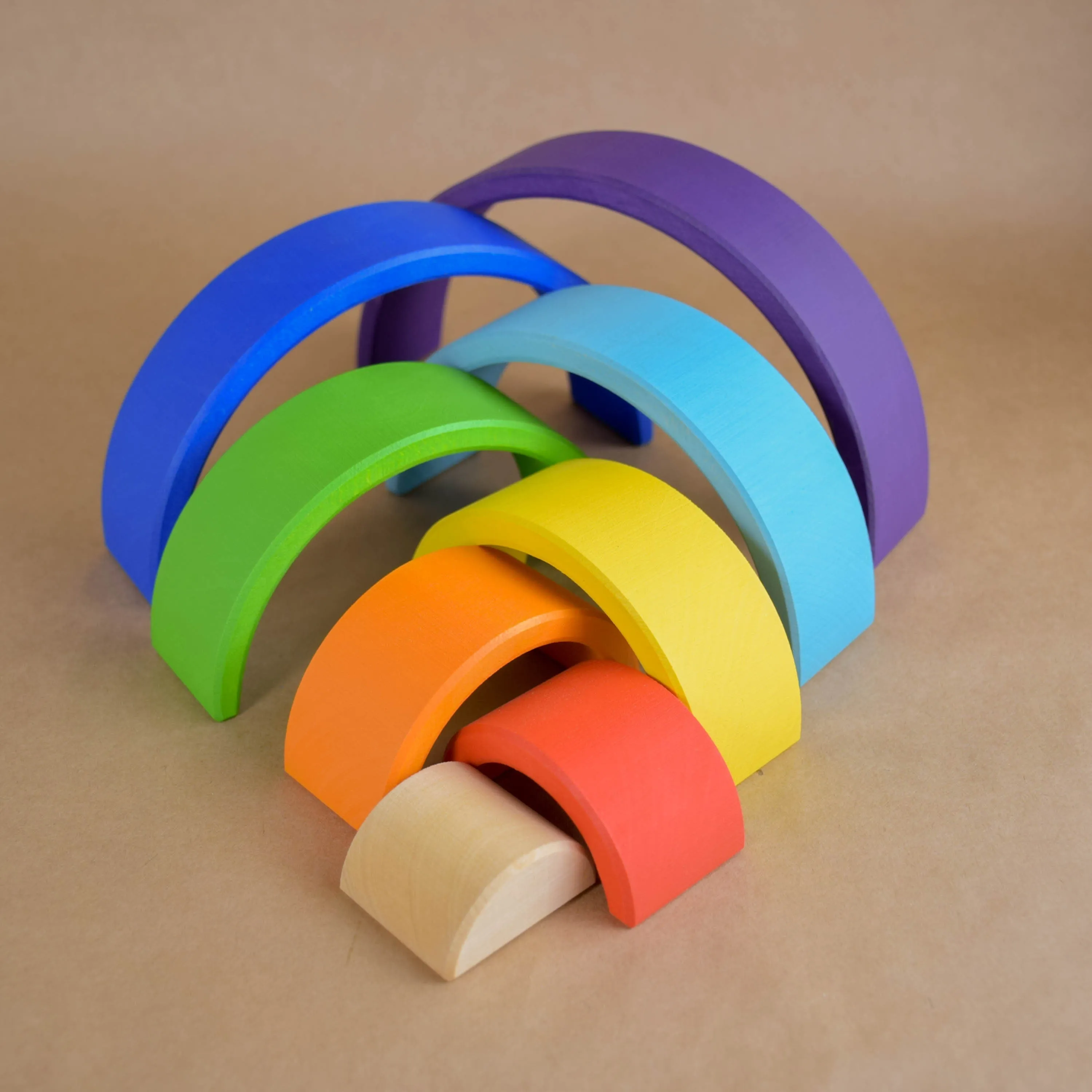 Wooden Rainbow Stacking Toy