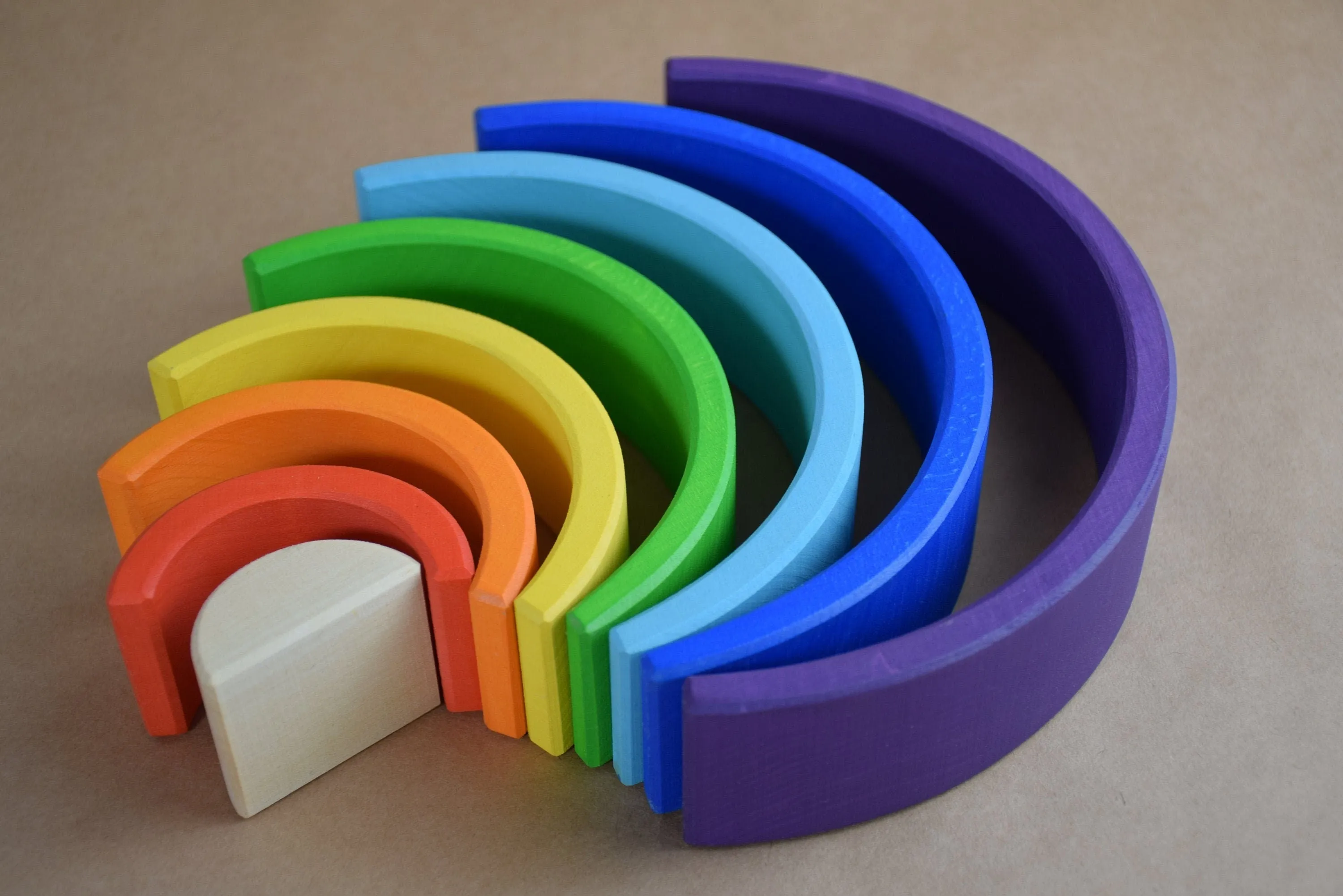 Wooden Rainbow Stacking Toy