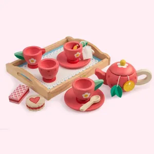 Wooden Tea Tray Set